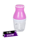 Hachoir Électrique à 3 lames Multifonctions 200W  avec Bol en plastique en Rose