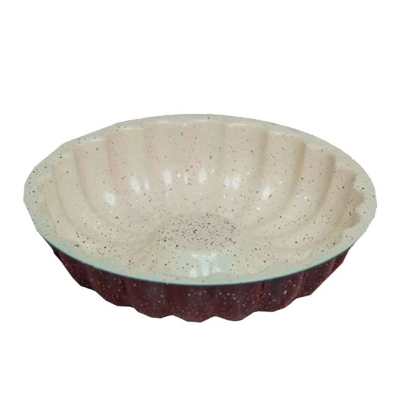 Moule à Cake Rond Granite motif fleur 26 cm