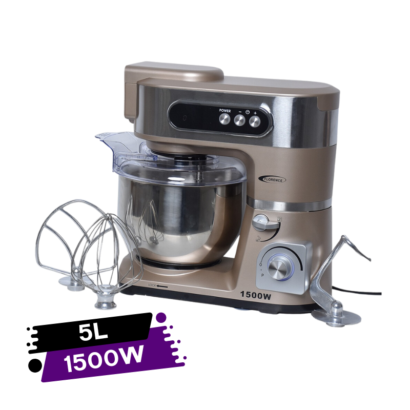 Robot Pétrin Florence 5L 1500 W avec Afficheur Digital - Beige