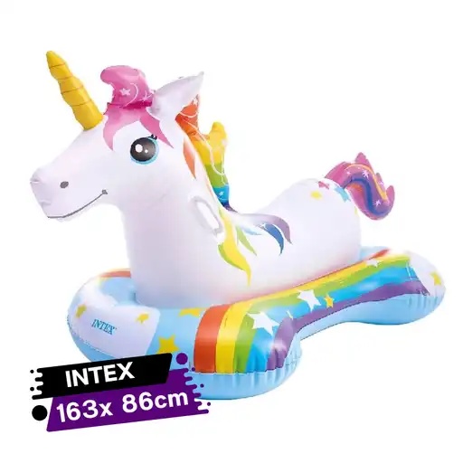 Bouée Gonflable unicorne A Chevaucher INTEX 163x86cm