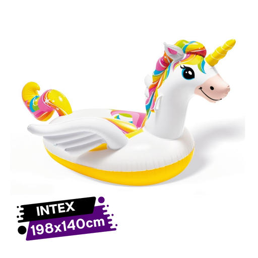 Bouée Gonflable Unicorne  A Chevaucher INTEX 198 x 140 x 102 cm