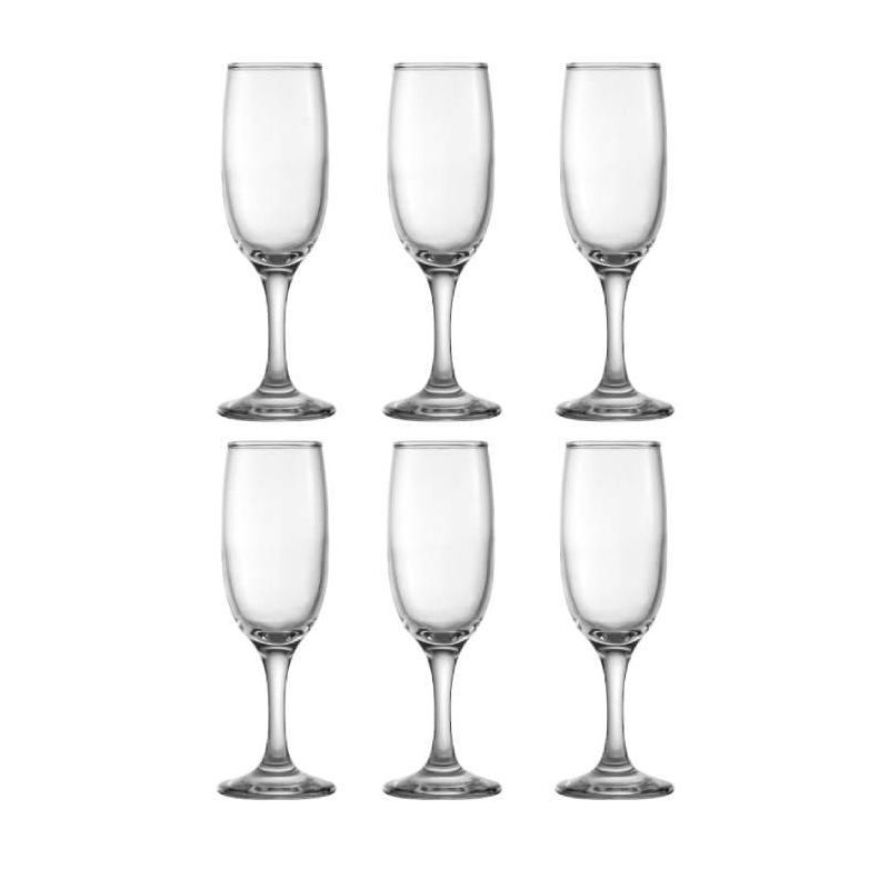 Set de 6 Coupes en Verre UNI-GLASS KOUROS 18.5 cl