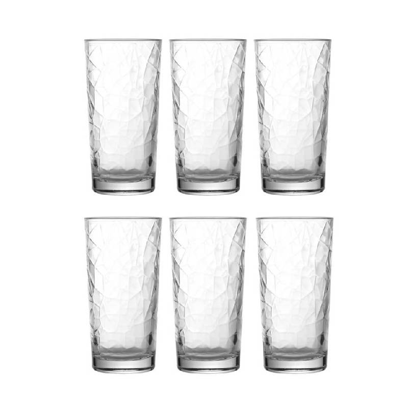 Set de 6 Coupes en Verre UNI-GLASS Diamond 24.5 CL