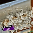 Coffret de 6 coupes en verre LUX DIAMOND 28cl-Azur Glass