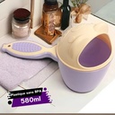 Tasse de Bain pour Bébé Violet avec Couvercle Beige Safari Cook Plast