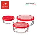 Ensemble de 3 Boîtes de conservation Frigoverre Bormioli Rocco GELO 17,5/14,5/11,5 Cm