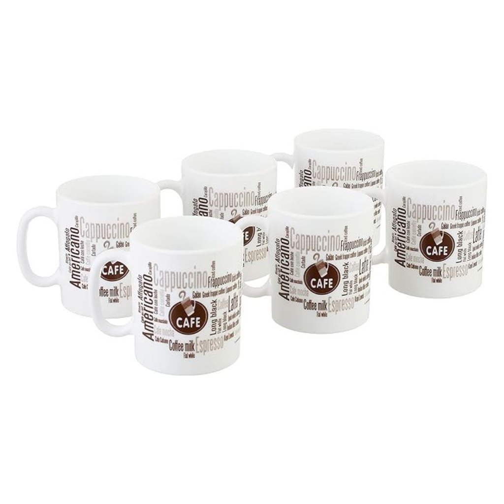 LUMINARC Coffret de 6 Mug Design ESSENCE 32 cl Americano