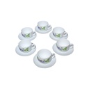 Luminarc Coffret De 6 Verres à Café Tasse et Sous Tasses – MABELLE 9 CL