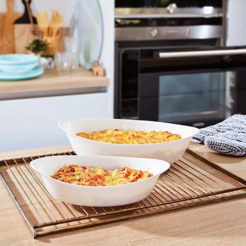 Luminarc 2 Plats De Cuisson Ovale Smart Cuisine