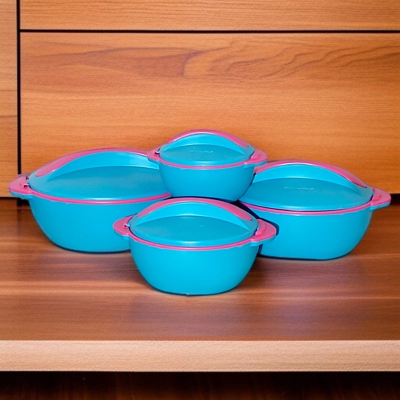 Set 4 Pièces Thermos Alimentaire Isotherme Bleu-PICASSO Pinnacle