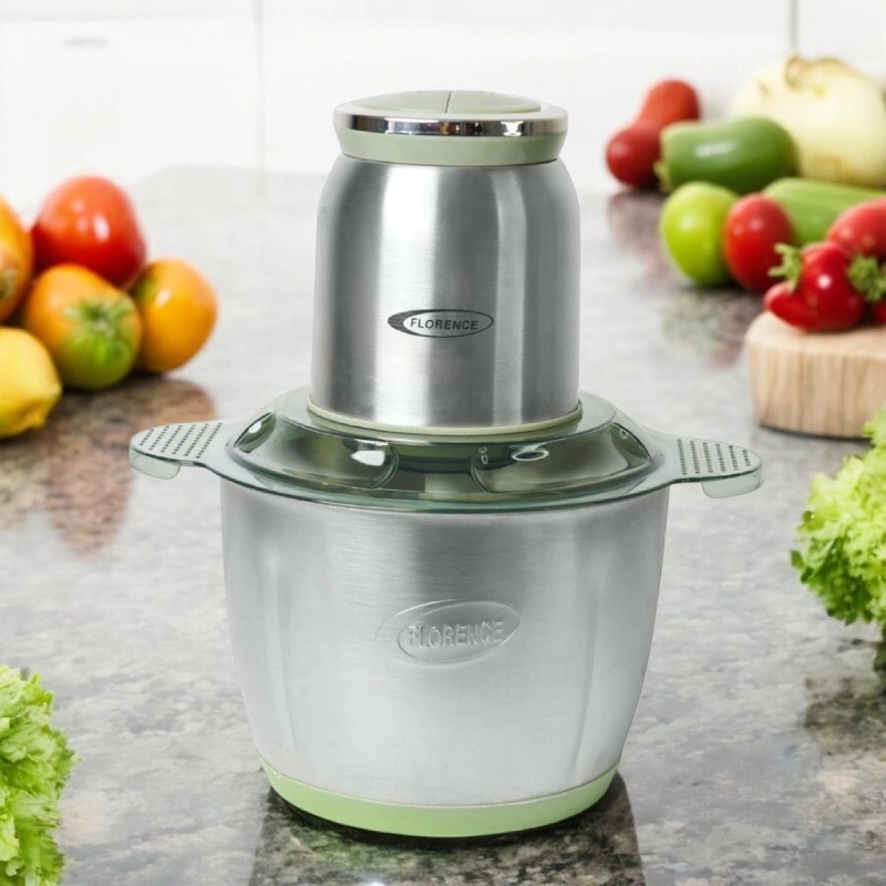 Hachoir électrique Florence Bol Inox 3L-1000W-Vert
