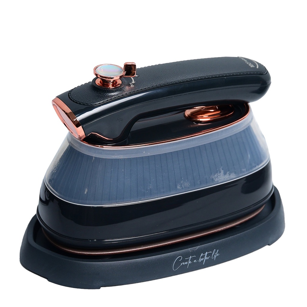 [HK410-GO-Noir] Mini Fer à Vapeur Florence En Céramique 1200W - 170ml - Noir