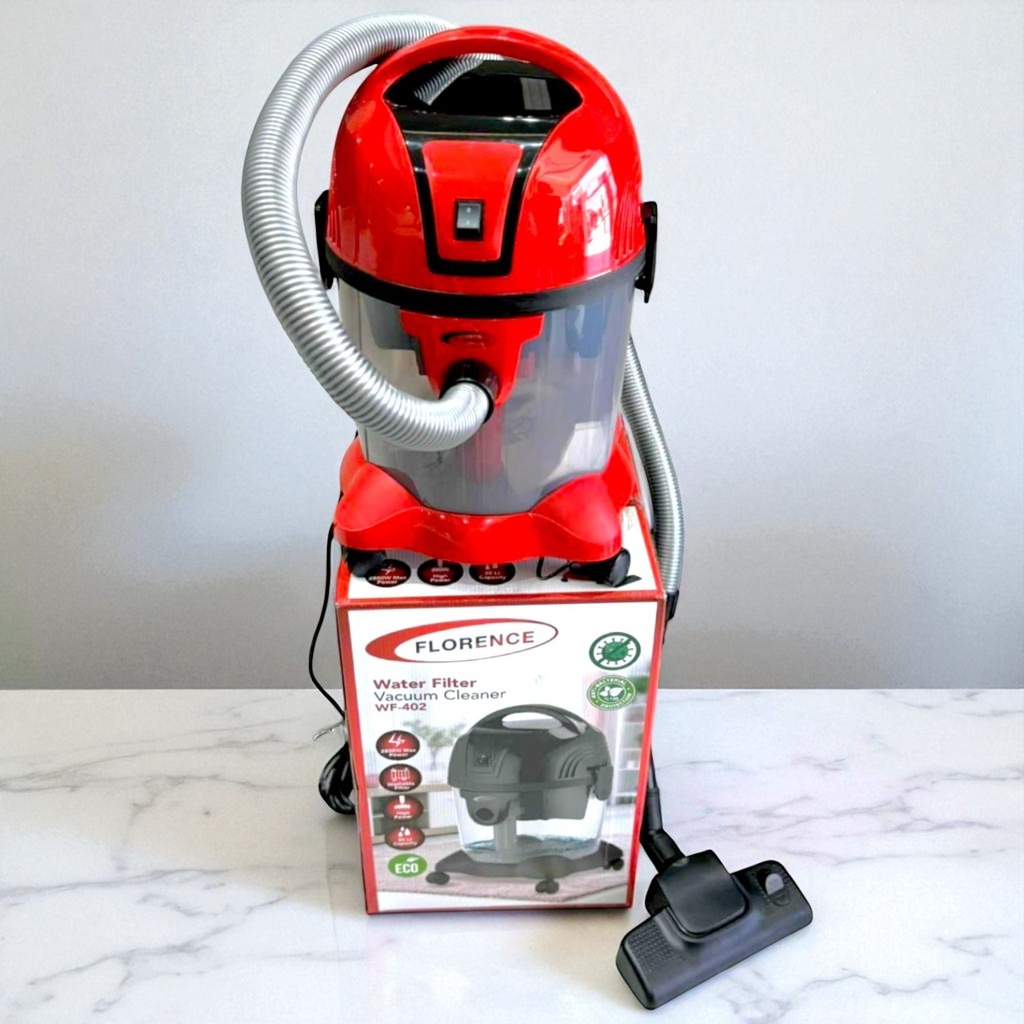 [WF402-GO-Rouge] Aspirateurs à filtre à eau Florence 2800W - 20L - Rouge