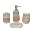 Ensemble de 4 accessoires de salle de bain en céramique GOLDEN HOUSE