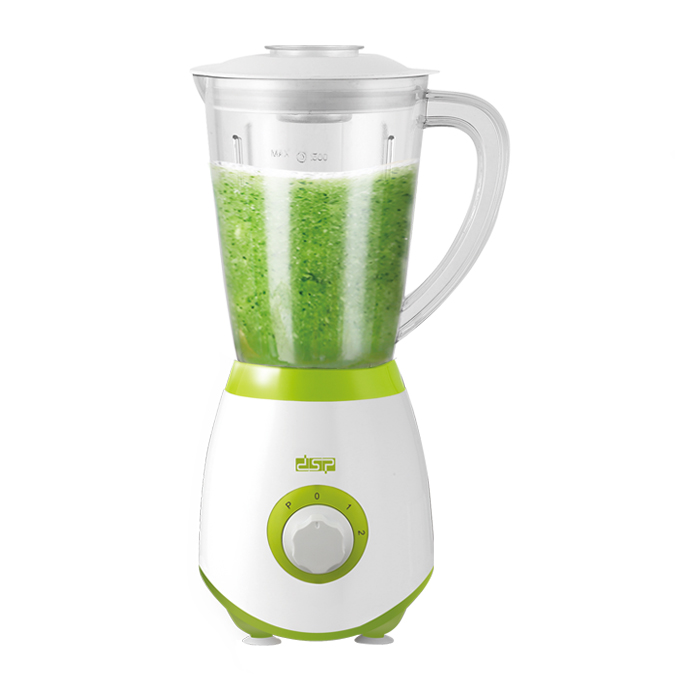 Mixeur blender électrique DSP avec moulin à café/épices inclus -350W-1,5L-Vert pistache