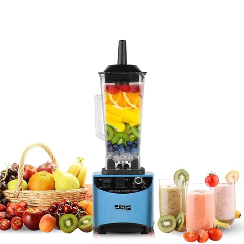[KJ2099-GO-Bleu] Blender électrique multifonction DSP - 1800W - 2L- Bleu
