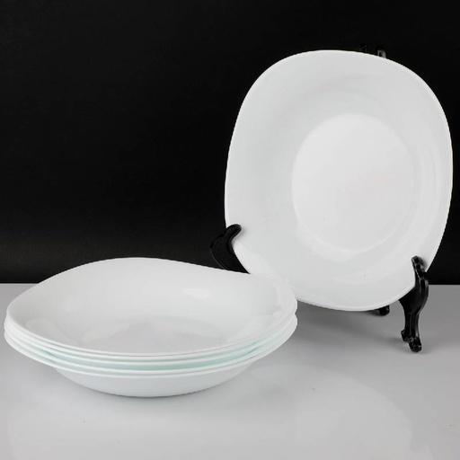 [4970F-GO] Lot de 6 Assiettes Creuses-PARMA 22,5 cm x 22,5 cm