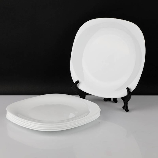 [4960F-GO] Lot De 6 Assiettes Plates-PARMA 27 Cm X 27 Cm