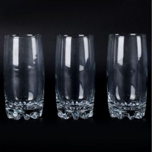 [NG1106-GO] Lot de 3 Verres à Eau SYLVANA Transparent 38 cl