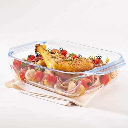 [407B000-GO] Plat À Four Rectangulaire En Verre Transparent PYREX IRRESISTIBLE  31 X 20 Cm