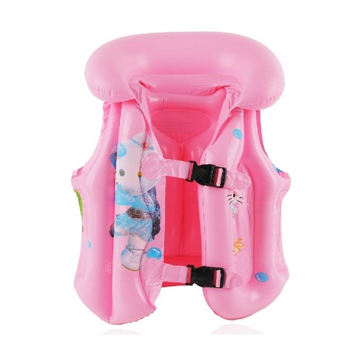 [GPH2881-6GO] Gilet de plage gonflable HELLO KITY - Rose Bébé - 48 cm