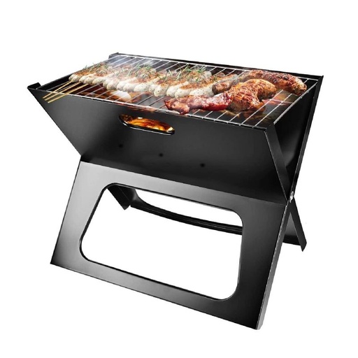 [BC4916-9GO] Cahors Barbecue Au Charbon Pliable - Noir