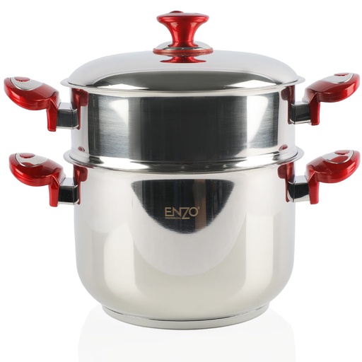 [ENCOUS24-GO] Enzo Couscoussier - Inox - 24cm - 8 Litres