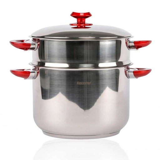 [COUS26GO] HASCHEVER Couscoussier Inox 10 L 26 Cm