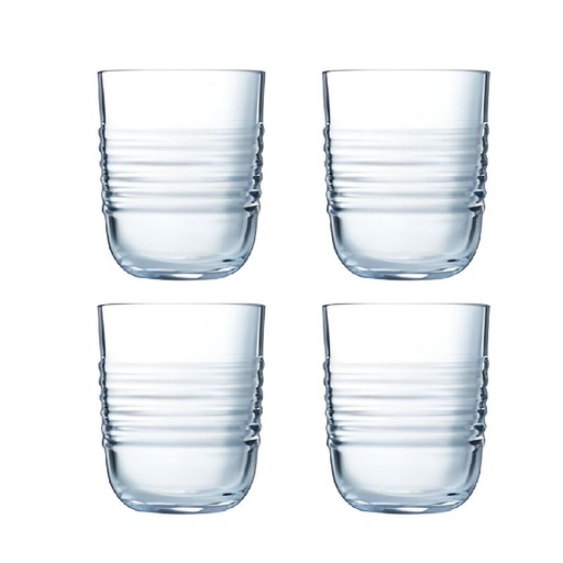 [VA1151-GO] AMPOULE Lot De 4 Verres 30 CL