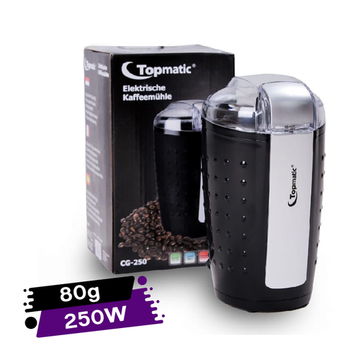 [CG2502GO] Moulin À Café Noir TOPMATIC 250 W