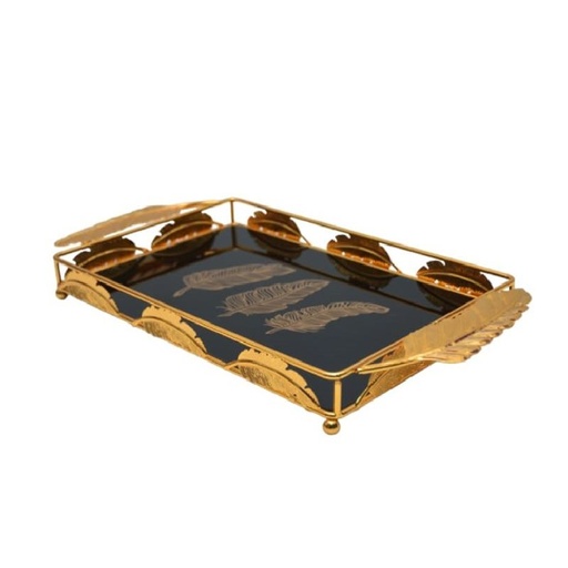 [PLP2GO] Plateau De Décoration Plume 44 X 22.5 Cm