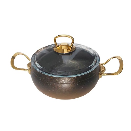 [PGH18-GO] Casserole Granite Daisy Hascevher 18cm