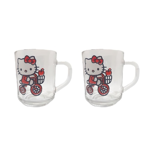 [KMCHK-24GO] KID MUG Coffret 2 verre HELLO KITTY-AZUR Glass  24 Cl