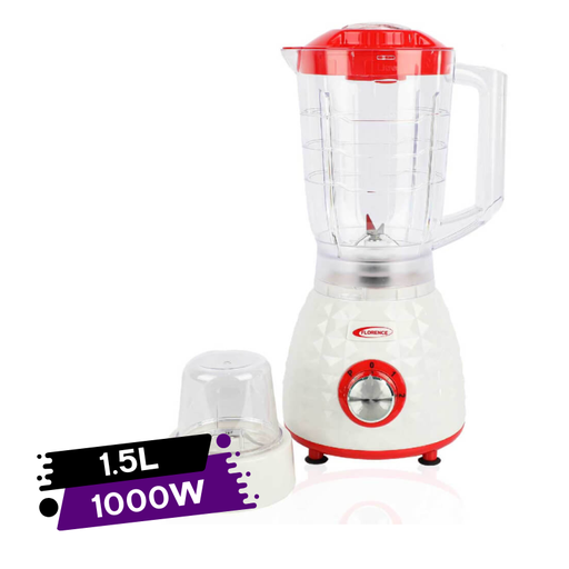 Mixeur Blender Electrique Florence 2en1-1000W 1.5L avec Moulin à Épices