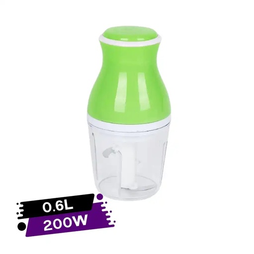 [SM311-29GO] Hachoir Électrique à 3 lames Multifonctions 200 w avec Bol en plastique en Vert