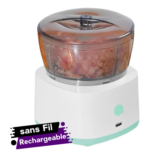 [SMK311-11GO] Mini Hachoir Électrique sans fil Blanc