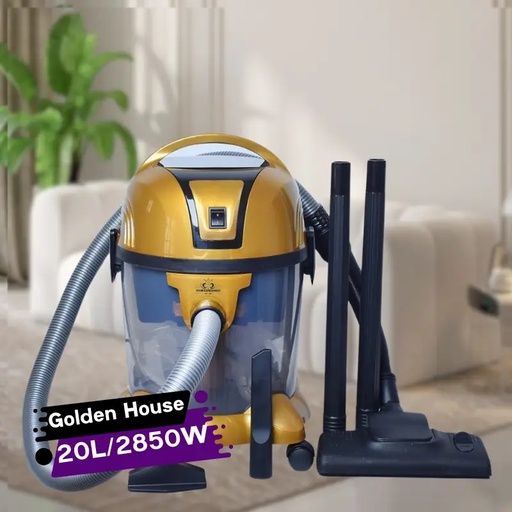 [AGHD20GO] Aspirateur Golden House 20 Litres 2850 W - Doré