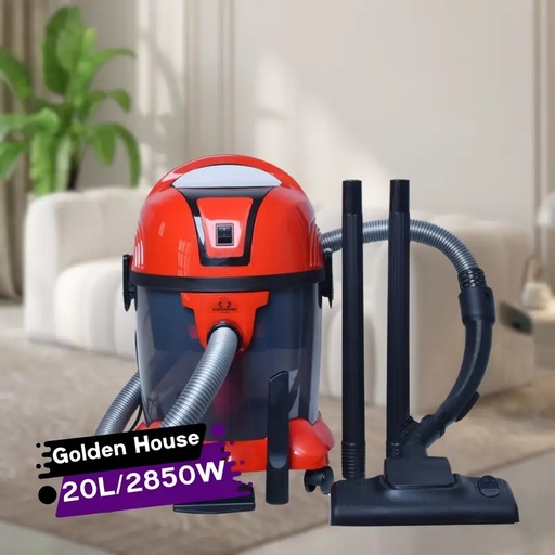 [AGHR20GO] Aspirateur Golden House 20 Litres 2850 W - Rouge