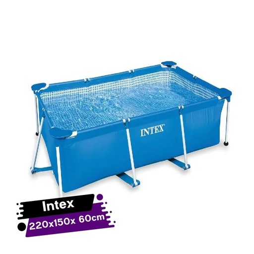 [IP28270-GO] Piscine Métal Frame Junior Rectangulaire 220 x 150 x 60 cm