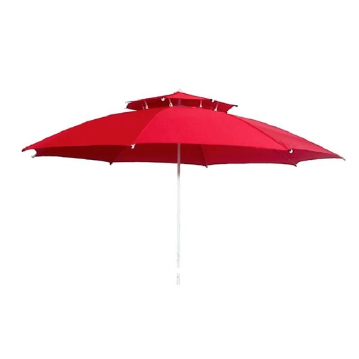 Parasol De Plage Double Chapiteaux-3 Mètres - En tissue anti UV