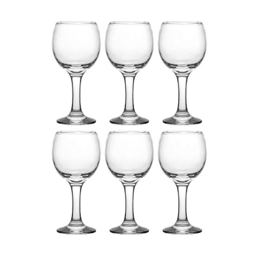 [STVK-2GO] SET de 6 Coupes en Verre UNI-GLASS KOUROS 27.5 cl