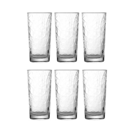 [STVD-GO] Set de 6 Coupes en Verre UNI-GLASS Diamond 24.5 CL