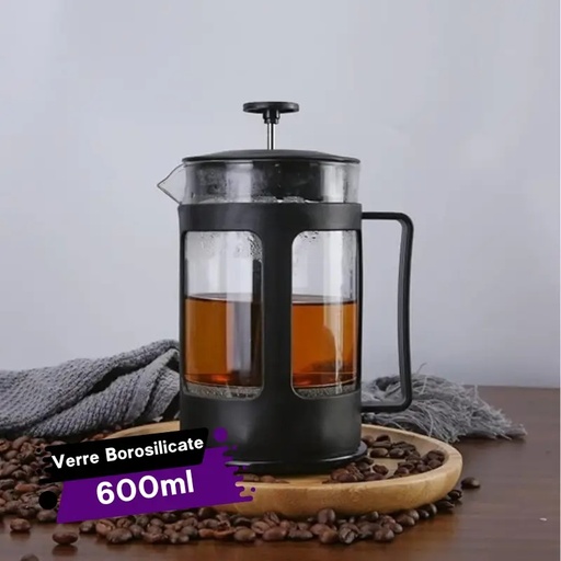 [CPP600-GO] Cafetière à Piston Presse Café et Thé 600 ml