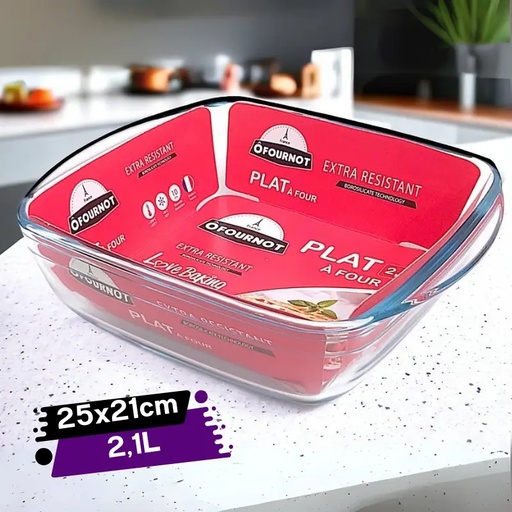 [OPFC-25GO] Plat à Four Carré OFOURNOT 25x21cm-2,1L