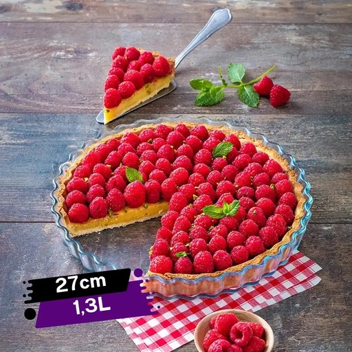 [OMTR-27GO] Moule à Tarte Ronde OFOURNOT 1,3 L - 27 cm