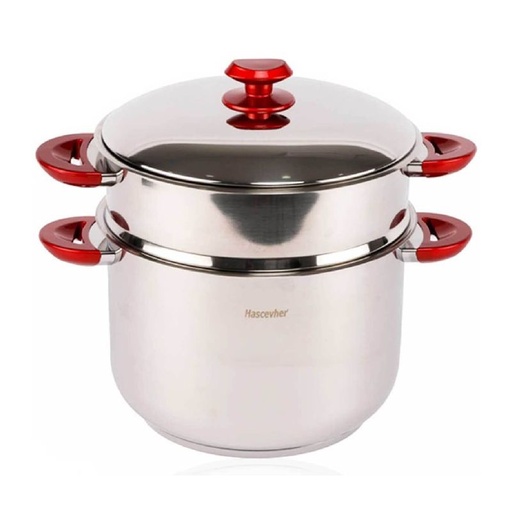 [COUS22GO] Couscoussier HASCHEVER Inox 6 L/22 cm