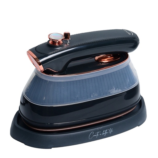 [HK410-GO-Noir] Mini Fer à Vapeur Florence En Céramique 1200W - 170ml - Noir