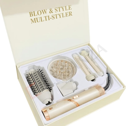 [HK455-GO] Coffret Brosse soufflante 5 en1 Florence HK455 - 1000 W