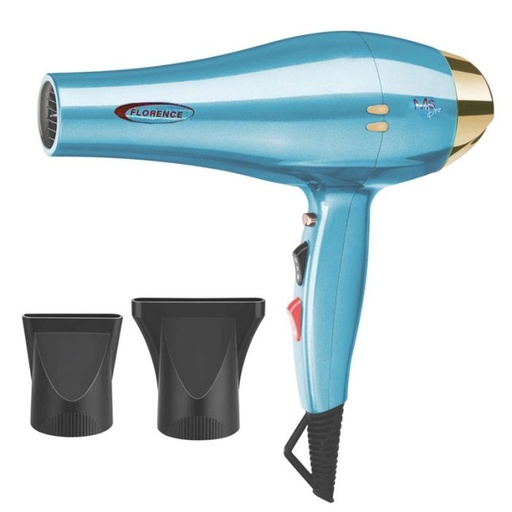 [HK399-GO-Bleu ciel] Séche Cheveux Florence HK399 - 2200W - Bleu ciel