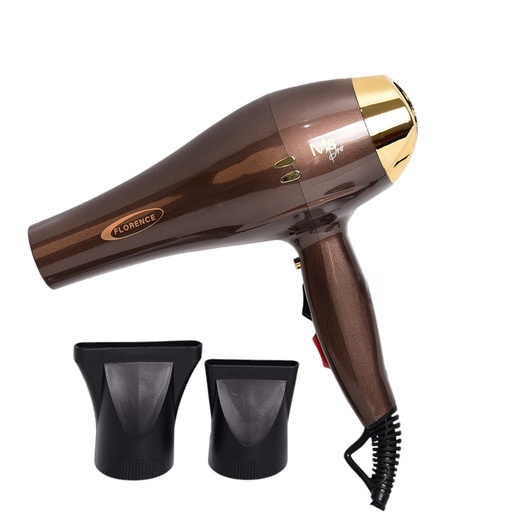 [HK399-GO-Marron] Séche Cheveux Florence HK399 - 2200W - Marron